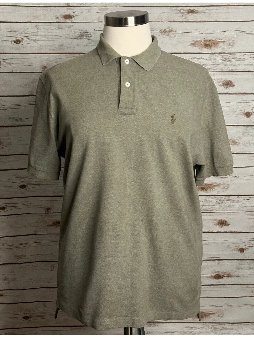 Polo Ralph Lauren green cotton short sleeve polo shirt XL preppy old money